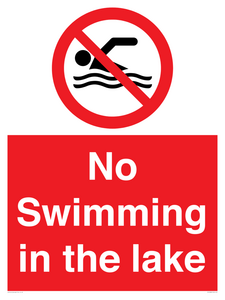 No Swimming in the lake